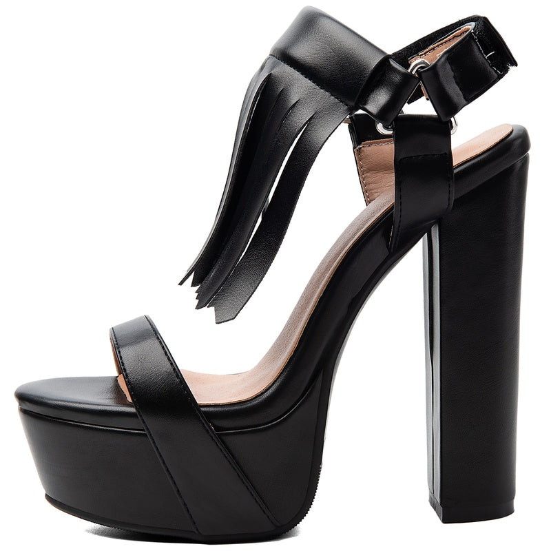 The Fringe Agreement Platform Heels