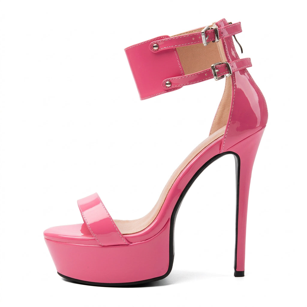 Hot Pink Patent Heels