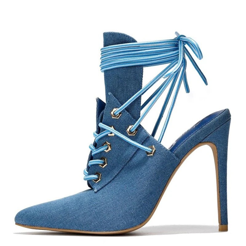 Sexy Denim Heels