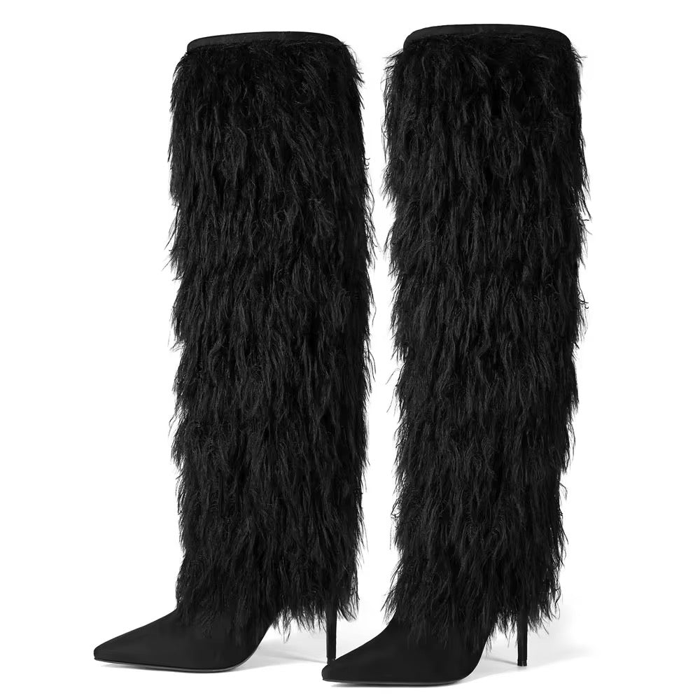 Yeti Over-the-Knee Faux Fur Boots
