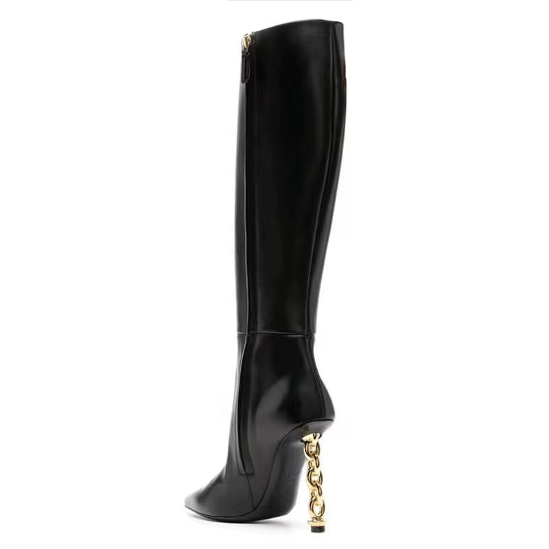 Botas hasta la rodilla Chain Luxe