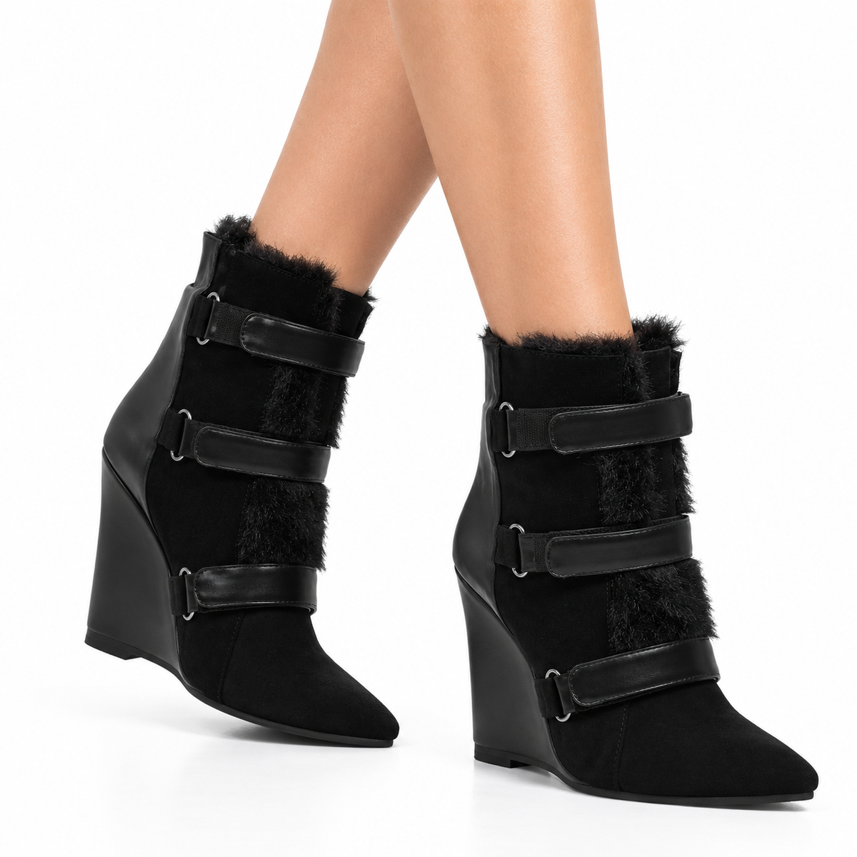 The Bad Girl Blueprint Wedge Boots