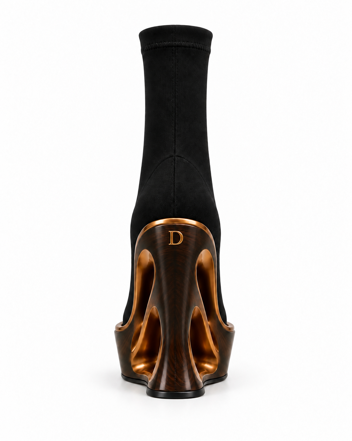 THE SCULPT MUSE ANKLE HEEL BOOT — BLACK