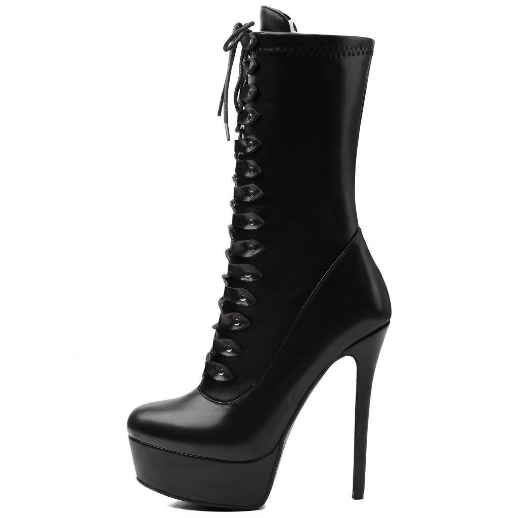 The Blackout Code Heel Boots
