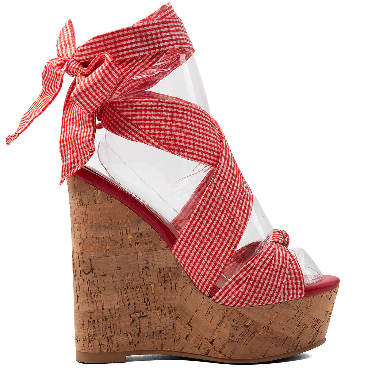 The Pretty Tie-Up Wedge Heels