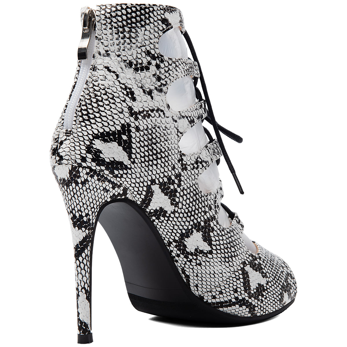 The Venom Lace-Up Heel Boots