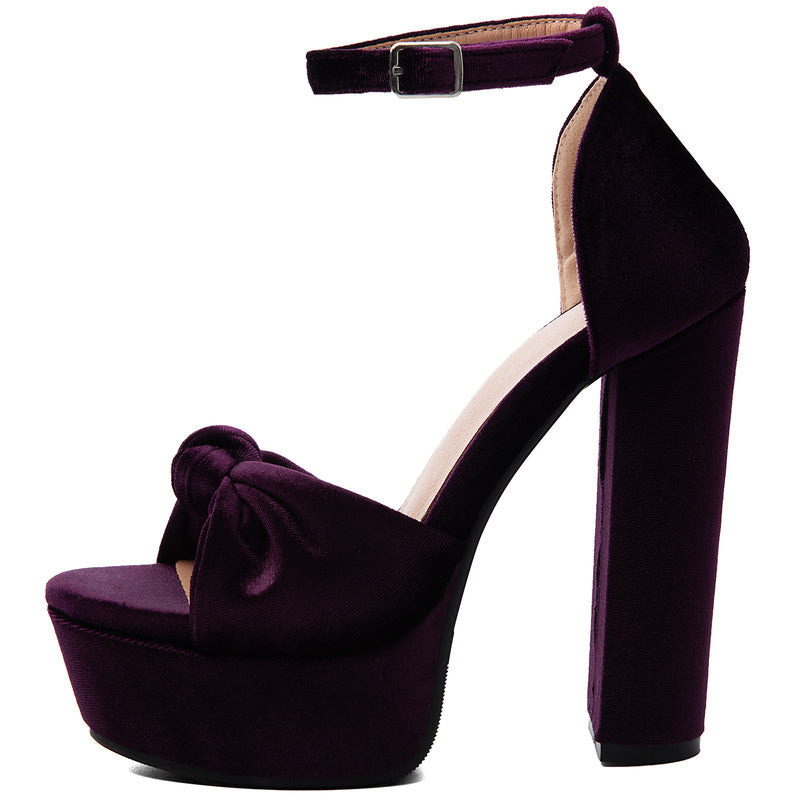 The Velvet Arrangement Platform Heels