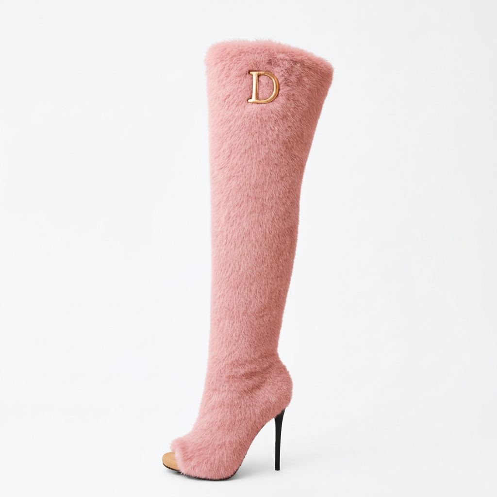 The Fur Seasons Boot - Rose Quartz