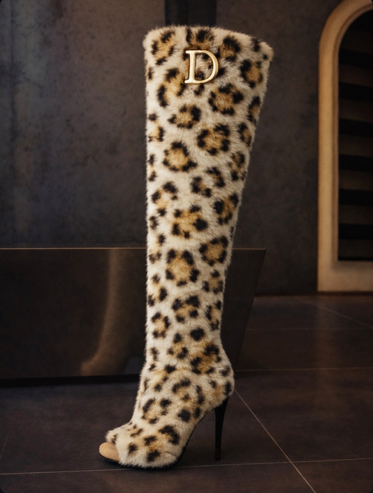 The Fur Seasons Boot - Leopard Couture