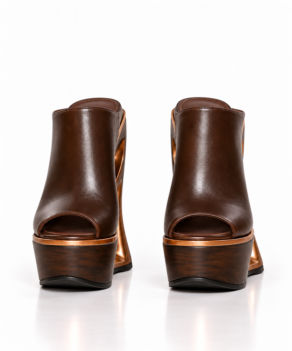 THE SCULPT MUSE MULE HEEL — ESPRESSO