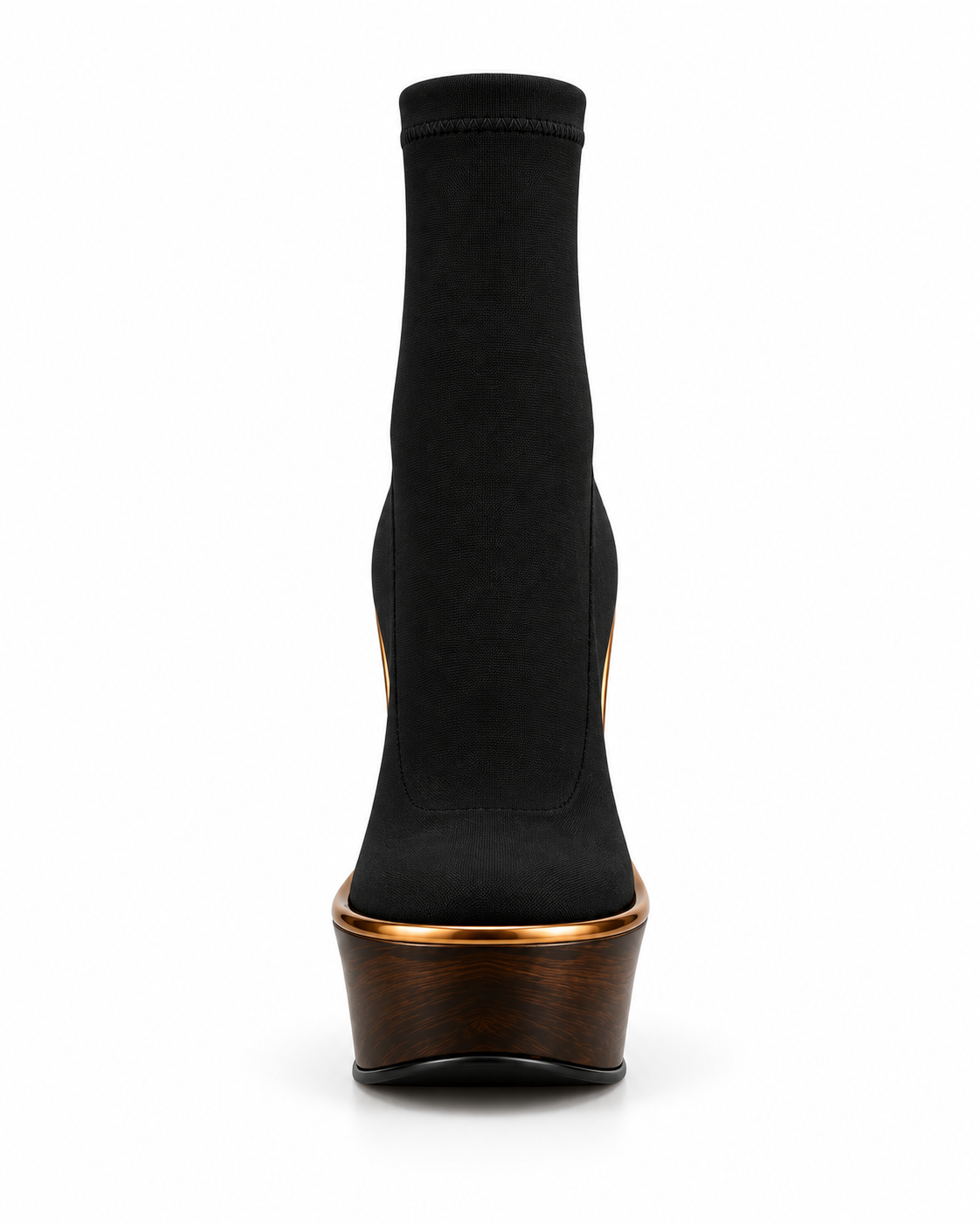 THE SCULPT MUSE ANKLE HEEL BOOT — BLACK