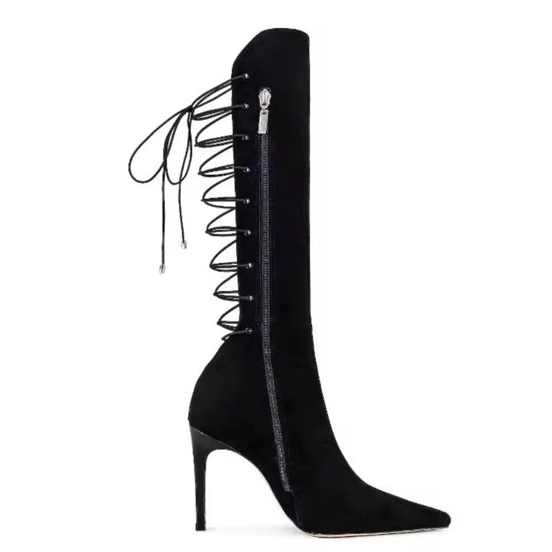 Strapped Heel Boots