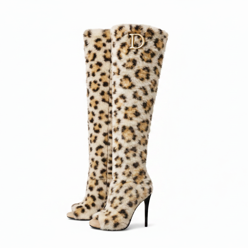 The Fur Seasons Boot - Leopard Couture